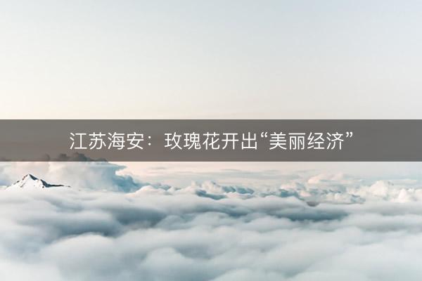 江苏海安：玫瑰花开出“美丽经济”