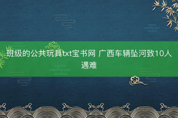 班级的公共玩具txt宝书网 广西车辆坠河致10人遇难