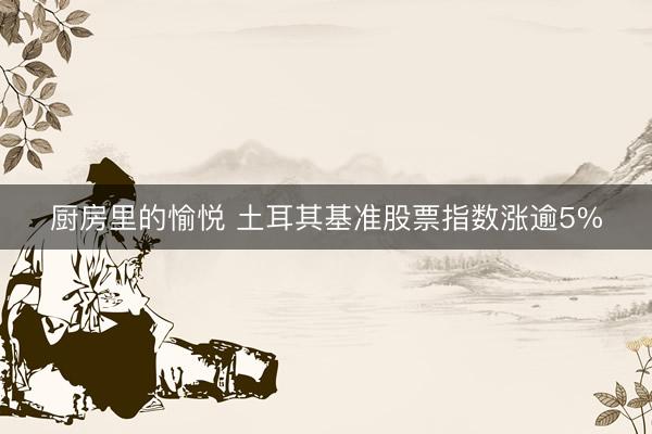 厨房里的愉悦 土耳其基准股票指数涨逾5%