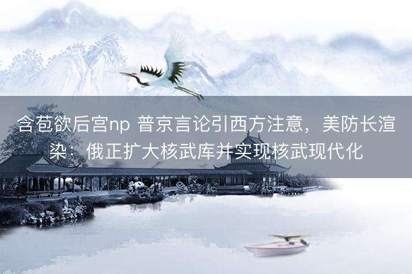 含苞欲后宫np 普京言论引西方注意，美防长渲染：俄正扩大核武库并实现核武现代化