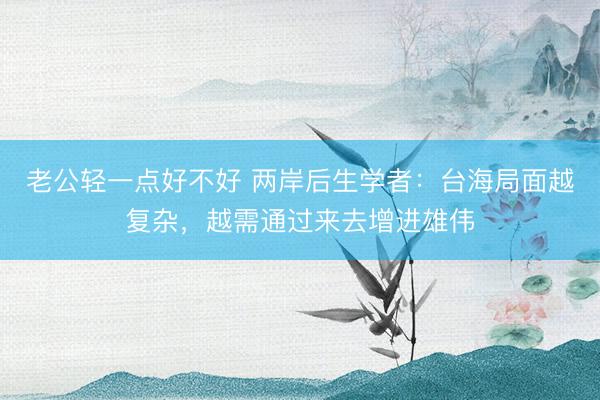 老公轻一点好不好 两岸后生学者：台海局面越复杂，越需通过来去增进雄伟